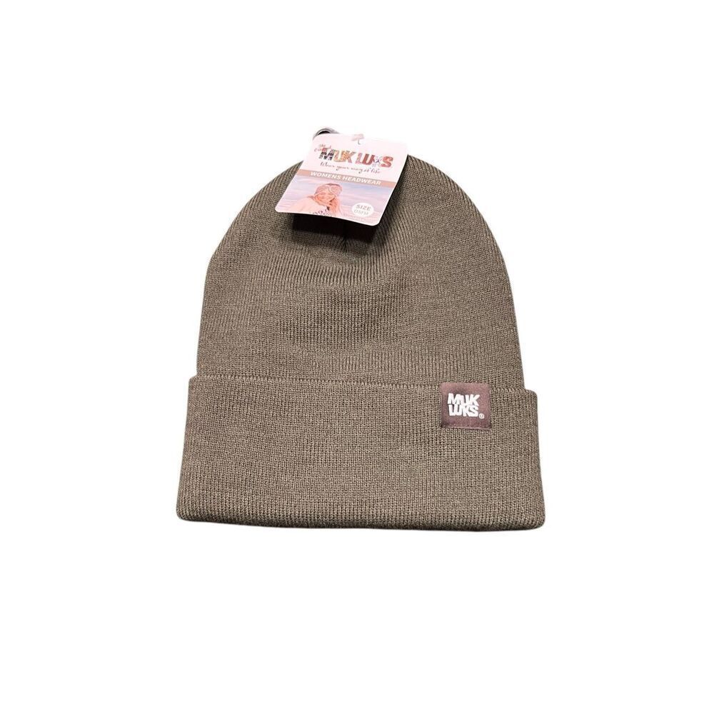 Muk Luks olive green unisex cuff beanie hat New outdoors hunting camping